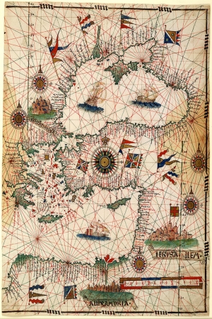 1546 Joau Freire Rusya Balkanlar Anadolu Karadeniz Akdeniz Kuzey Afrika Haritasi Eski Harita Cografya Kanvas Tablo