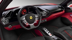 2016 Ferrari 488 GTB Ic Gorunumu Spor Otomobiller Kanvas Tablo