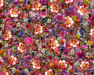 Abstract Floral Tablo