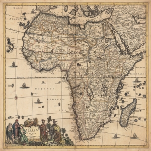 Afrika Kitasi Eskitme Eski Cizim Dunya Haritasi Dunya Haritalari Cografya Canvas Tablo
