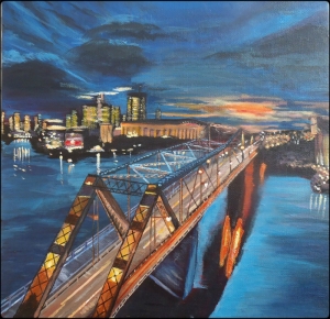 Alexandra Bridge Yağlı Boya Sanat Kanvas Tablo
