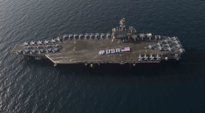 Amerikan Uçak Gemisi Askeri Kanvas Tablo