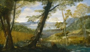 Annibale Carracci River Landscape Yağlı Boya Sanat Kanvas Tablo