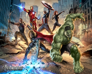 Avengers - Yenilmezler Süper Kahramanlar Poster Kanvas Tablo