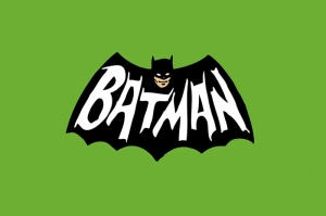Batman Retro Logo Süper Kahramanlar Kanvas Tablo