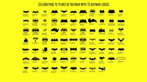 Batman Tüm Logolar Süper Kahramanlar Kanvas Tablo