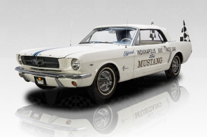 Beyaz Ford Mustang 1967 Model 1 Klasik Otomobil Araçlar Kanvas Tablo