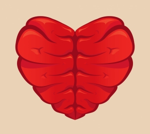 Beyin Kalp Popüler Kültür Kanvas Tablo
