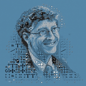 Bill Gates Ünlü Yüzler Kanvas Tablo
