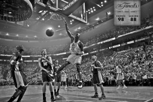 Boston Celtics Los Angeles Lakers Nba Basketbol Monochrome Kanvas Tablo