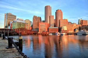 Boston Dünyaca Ünlü Şehirler Kanvas Tablo