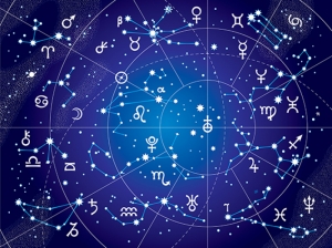 Burçlar ve Yıldızlar Astroloji & Burçlar Kanvas Tablo