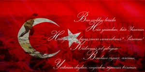Çanakkale Çephesi, Ataturk, İstiklal Marşı-2 Kanvas Tablo