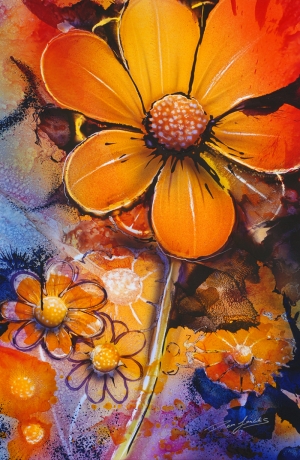 Çiçekler Floral Yağlı Boya Sanat Kanvas Tablo