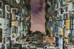 Çin Apartmanları Şehir Manzarası Dünyaca Ünlü Şehirler Kanvas Tablo
