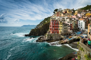 Cinque Terre İtalya Dünyaca Ünlü Şehirler Kanvas Tablo