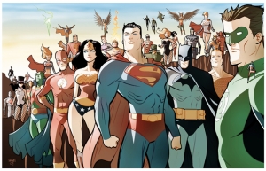 Çizgi Film Süper Kahramanlar Kanvas Tablo