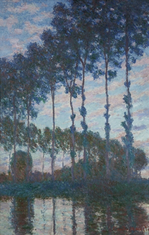 Claude Monet Peupliers Yağlı Boya Sanat Kanvas Tablo