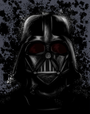 Darth Vader İllustrasyon 2 Star Wars Kanvas Tablo