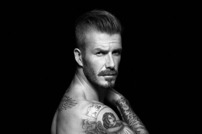 David Beckham Siyah Beyaz Cool Bakış Yakışıklı Futbolcu Ünlü Yüzler