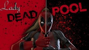 Deadpool Kadın Süper Kahramanlar Kanvas Tablo