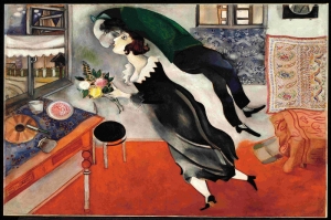 Doğum Günü Marc Chagall Birthday Klasik Sanat Kanvas Tablo