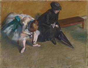 Edgar Degas Bekleme Balerin 1 Yağlı Boya Reprodüksiyon Klasik Sanat Kanvas Tablo