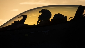 F16 Kokpit Askeri Kanvas Tablo