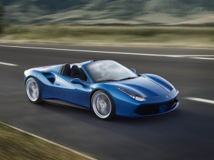 Ferrari Mavi Araçlar Kanvas Tablo