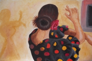 Flamenko Dansçı Kadın, Modern-22 Sanat Kanvas Tablo