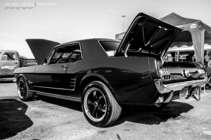Ford Mustang 1967 Siyah Beyaz Model 5 Klasik Otomobil Araçlar Kanvas Tablo