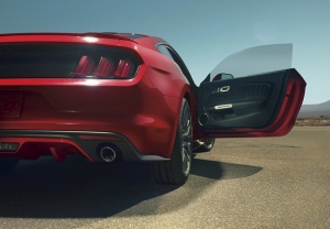 Ford Mustang Spor Otomobil Kırmızı Kanvas Tablo