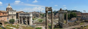 Forum Romanum Roma Tarihi Kalıntıları İtalya-1 Dünyaca Ünlü Şehirler Kanvas Tablo
