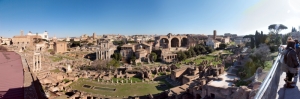 Forum Romanum Roma Tarihi Kalıntıları İtalya- 3 Dünyaca Ünlü Şehirler Kanvas Tablo