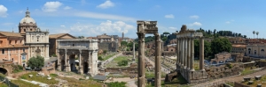 Forum Romanum Roma Tarihi Kalıntıları İtalya-9 Dünyaca Ünlü Şehirler Kanvas Tablo