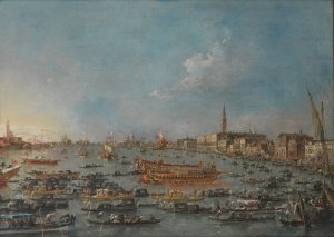 Francesco Guardi Kanala Giris San Marco Venedik İtalya Deniz Şehir Manzaraları Sanat Kanvas Tablo