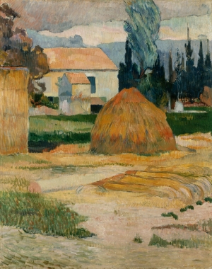 Gauguin Paul Landscape Near Arles Yağlı Boya Sanat Kanvas Tablo