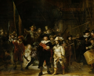Gece Devriyesi Rembrandt Yağlı Boya Sanat Kanvas Tablo