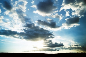 Gökyüzü Bulut Manzarası 3 Doğa Manzaraları Kanvas Tablo