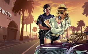 Grand Theft Auto V Popüler Kültür Kanvas Tablo