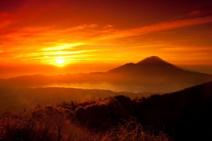 Gün Batımı Güneş Manzarası Kanvas Tablo