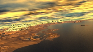 Güneşin Batışı Doğa Manzaraları Kanvas Tablo