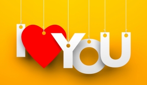 I LOVE YOU Aşk & Sevgi Kanvas Tablo