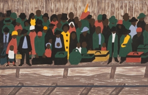 Jacob Lawrence Devamli Gelen Mülteciler Boya Klasik Sanat Canvas Tablo
