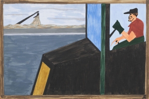 Jacob Lawrence Dunya Savaşının Sonuçları Eve Dönüş Yağlı Boya Klasik Sanat Canvas Tablo