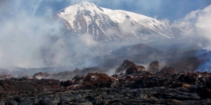 Kamchatka Rusya Volkanik Kayalar HD Doğa Manzaraları Kanvas Tablo