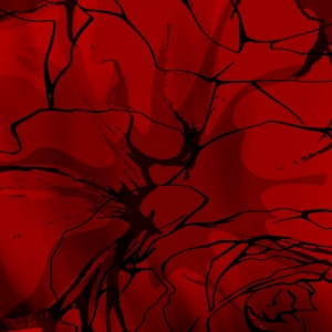 Kırmızı Abstract Dijital ve Fantastik Kanvas Tablo
