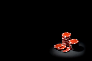 Kırmızı Poker Fişleri Fotoğraf Kanvas Tablo