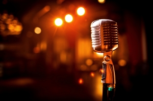 Klasik Mikrofon Fotoğraf Kanvas Tablo