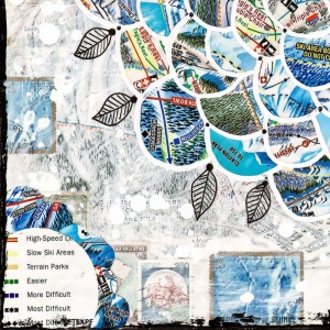 Kolaj, Soyut, Abstract Dijital Fantastik Kanvas Tablo